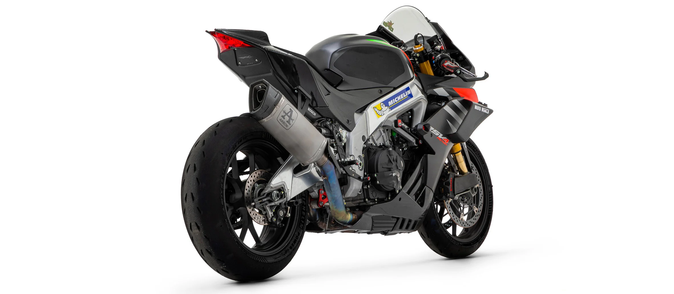 Arrow Slip-On Kit Pista Edelstahl Aprilia RSV4 1100 Factory (19-20) 71002PT - Image 4