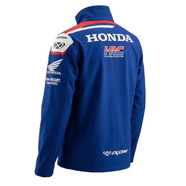 Honda HRC Racing Team Zip Sweat-Jacke Blau Replica 2026 Herren IXON - Image 2