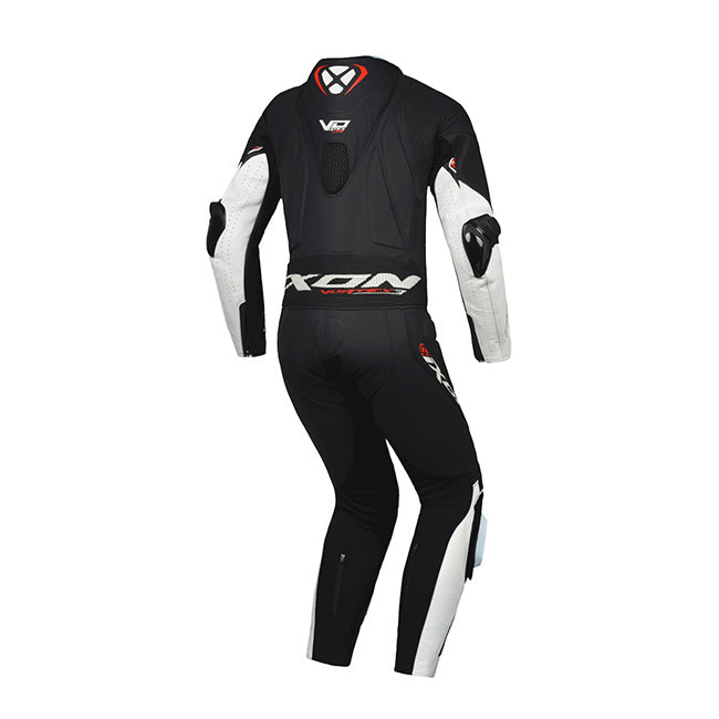 IXON Vortex 3 Lady Einteiler Lederkombi – Perforierter Rennanzug | Frauen | Weiß/Schwarz - Image 2