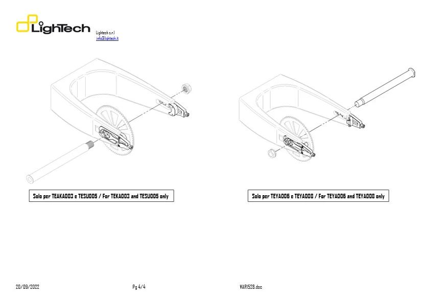 Kettenspanner LighTech Honda CBR 1000 RR SC59 (08-16) TEHO002 - Image 6