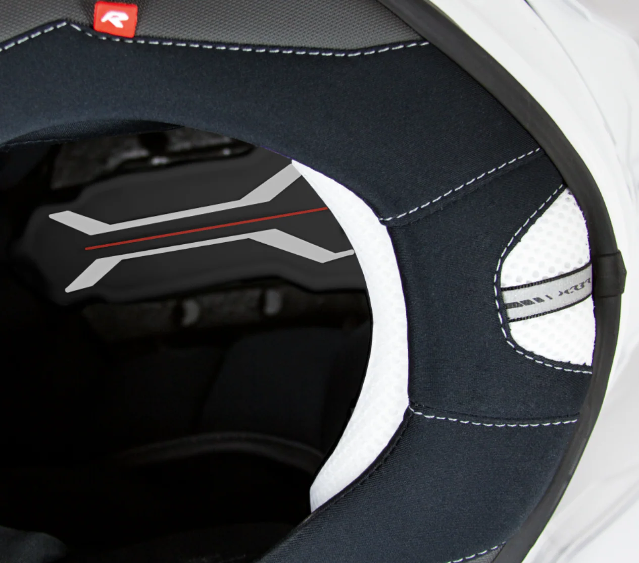 Nexx X.R3R Helm Swirl Carbon Rot Silber 01XR323489023 - Image 7