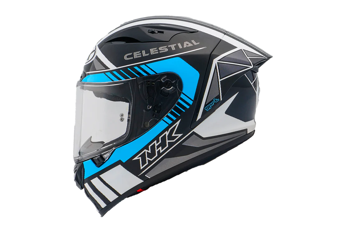 NHK GP-R Tech Race Helm Magi Black/Blue (Glitter Blue)