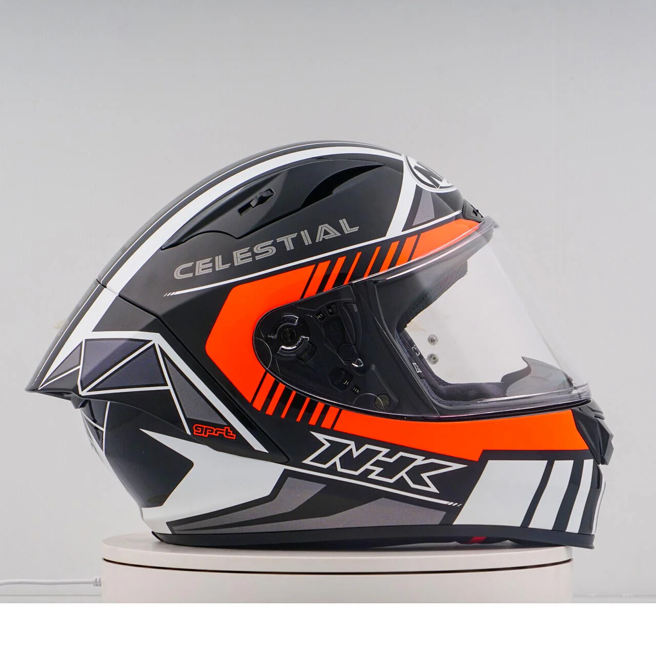 NHK GP-R Tech Race Helm Magi Black/Orange - Image 7