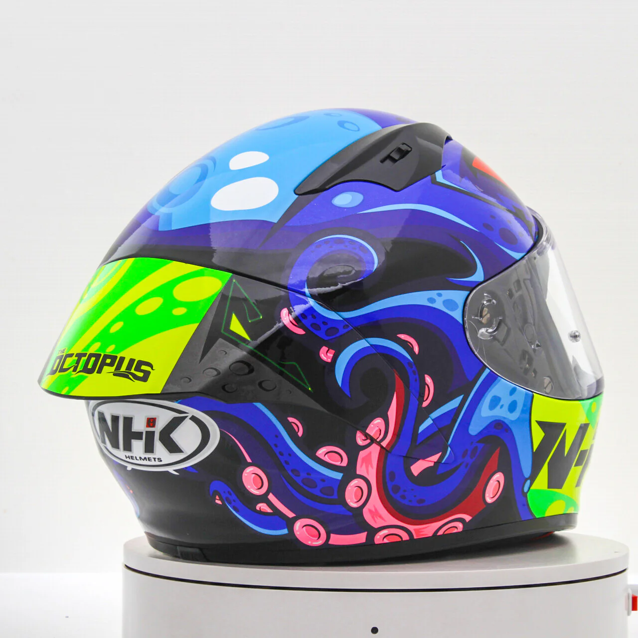 NHK GP-R Tech Race Helm Octopus Black/Blue - Image 5
