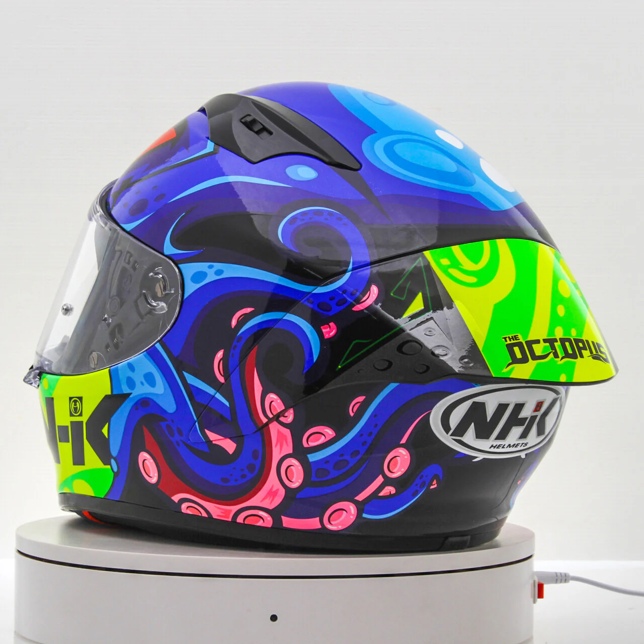 NHK GP-R Tech Race Helm Octopus Black/Blue - Image 6