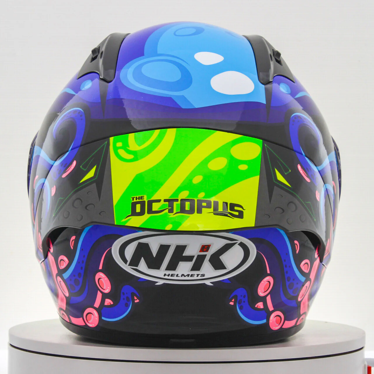 NHK GP-R Tech Race Helm Octopus Black/Blue - Image 7