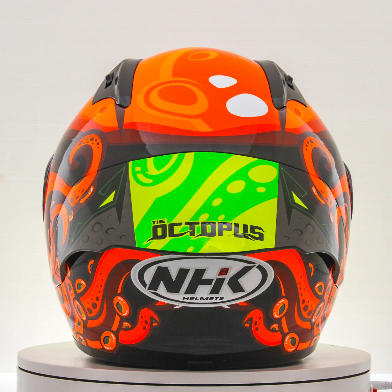 NHK GP-R Tech Race Helm Octopus Black/Orange - Image 6