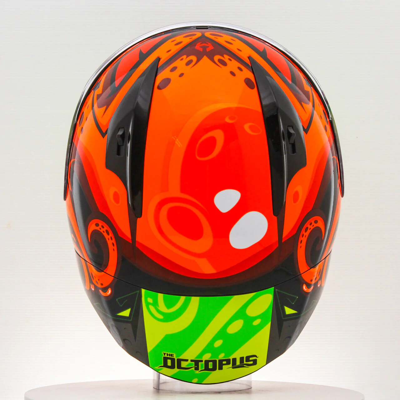NHK GP-R Tech Race Helm Octopus Black/Orange - Image 7