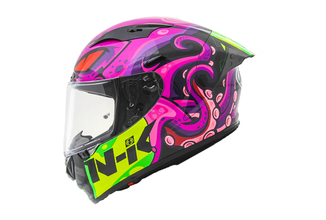 NHK GP-R Tech Race Helm Octopus Black/Purple