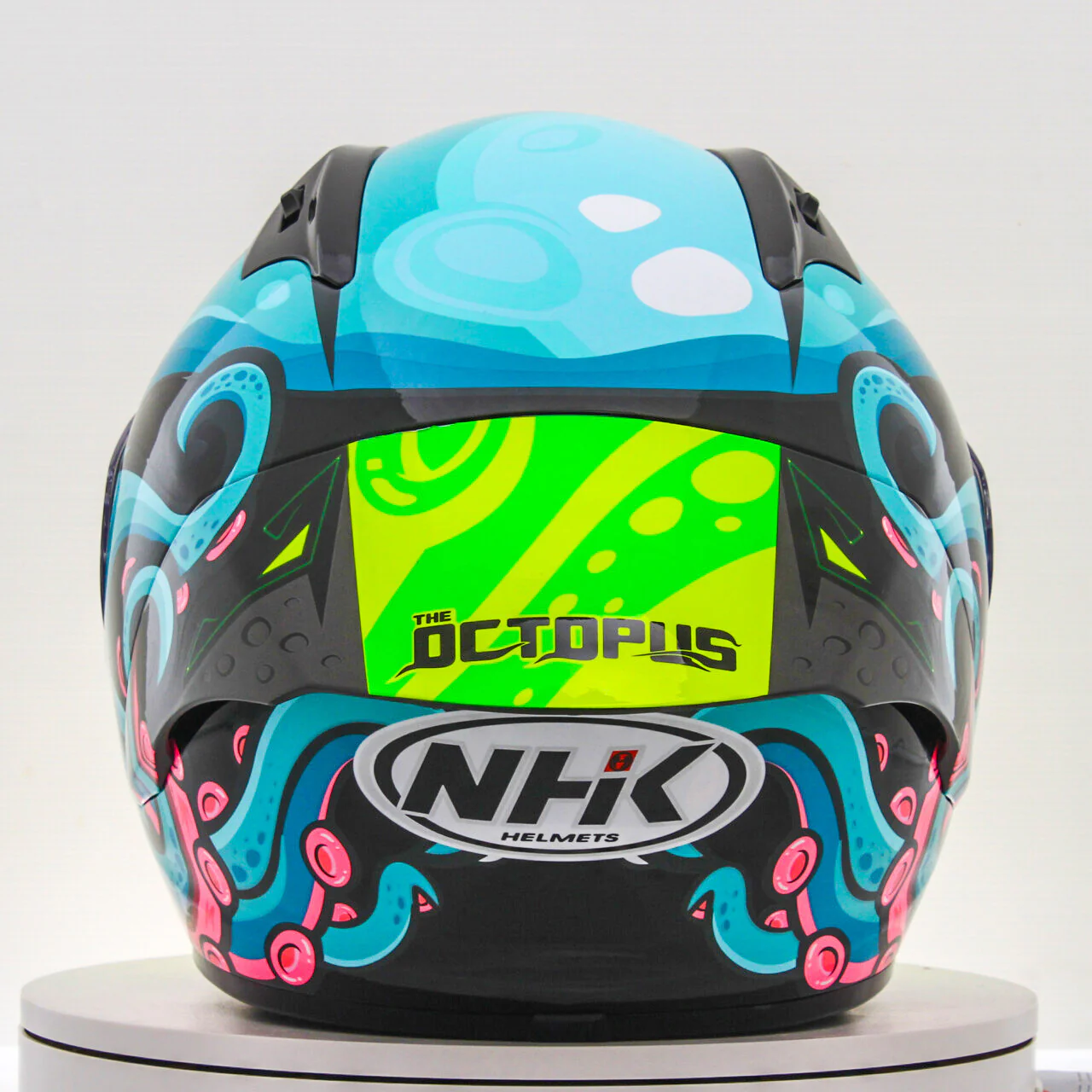 NHK GP-R Tech Race Helm Octopus Black/Tosca - Image 7