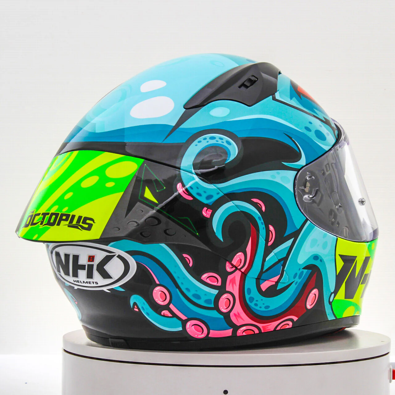 NHK GP-R Tech Race Helm Octopus Black/Tosca - Image 8