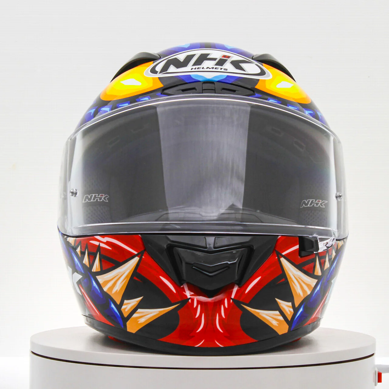 NHK GP-R Tech Race Helm Reptile Black/Blue - Image 8