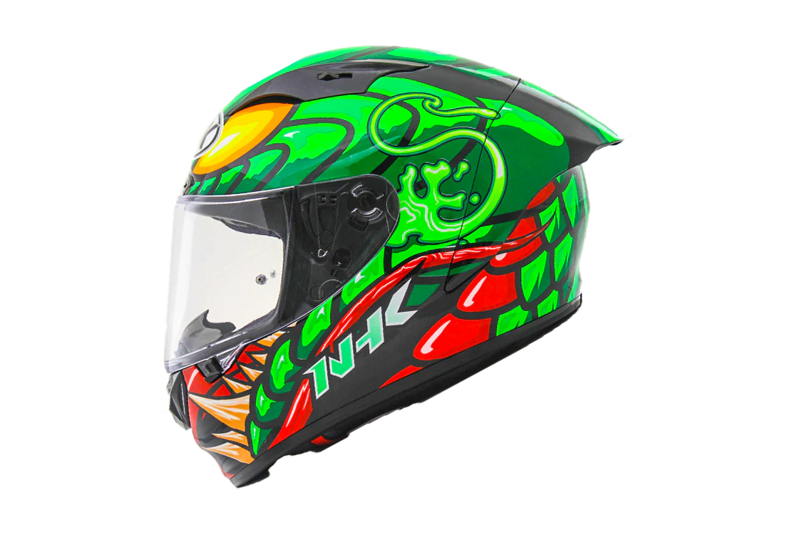 NHK GP-R Tech Race Helm Reptile Black/Green