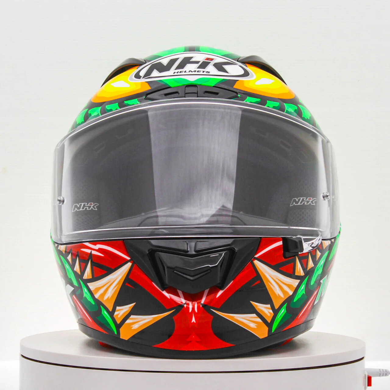 NHK GP-R Tech Race Helm Reptile Black/Green - Image 2