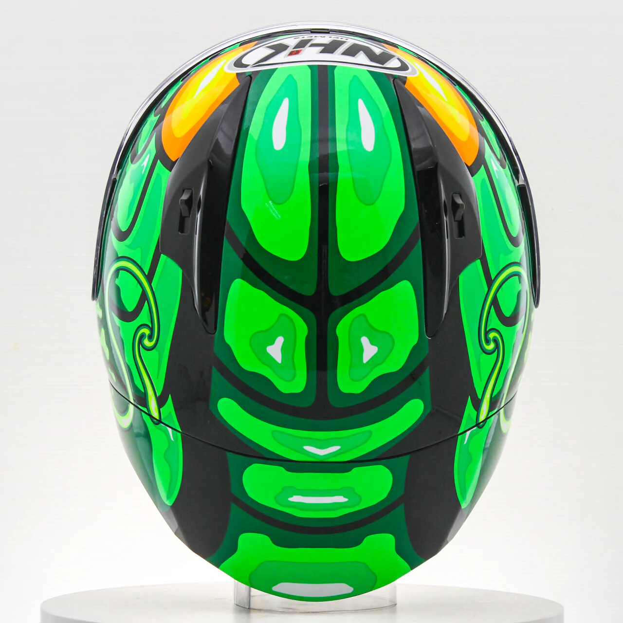 NHK GP-R Tech Race Helm Reptile Black/Green - Image 5