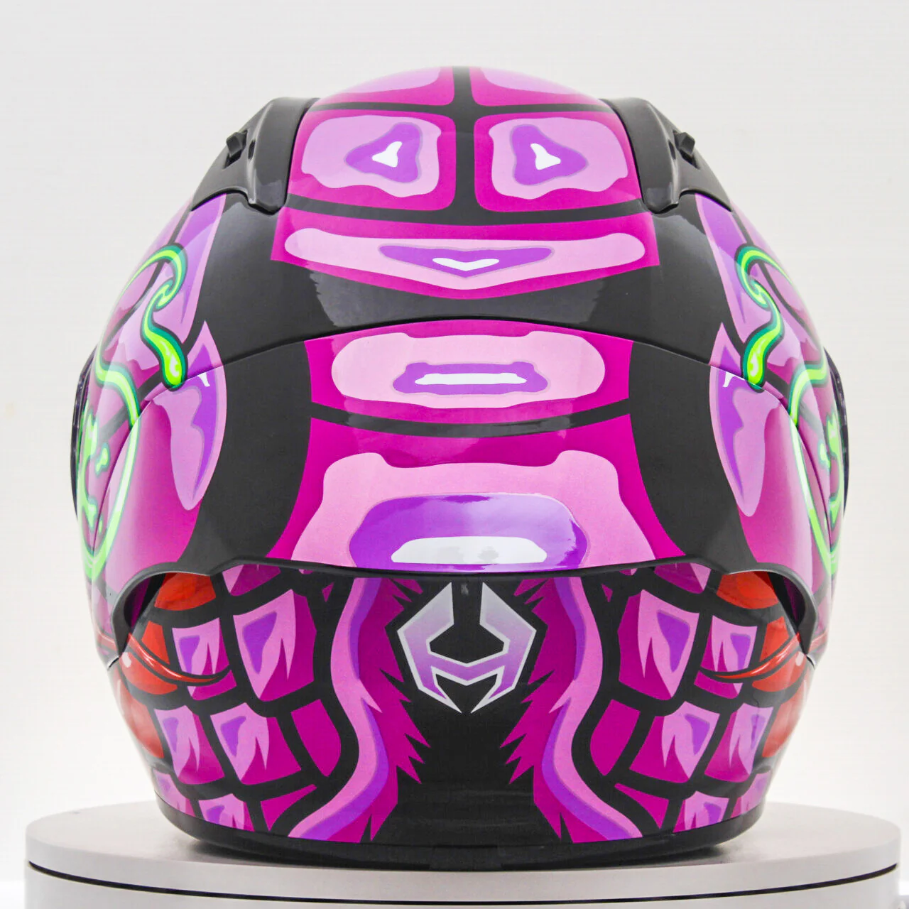 NHK GP-R Tech Race Helm Reptile Black/Pink - Image 8