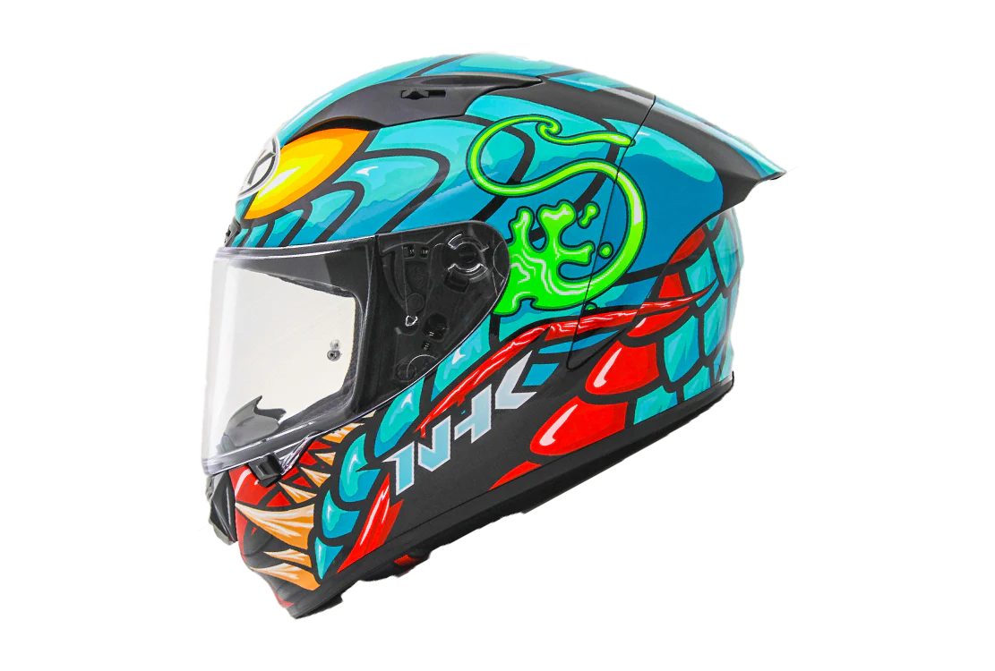 NHK GP-R Tech Race Helm Reptile Black/Tosca