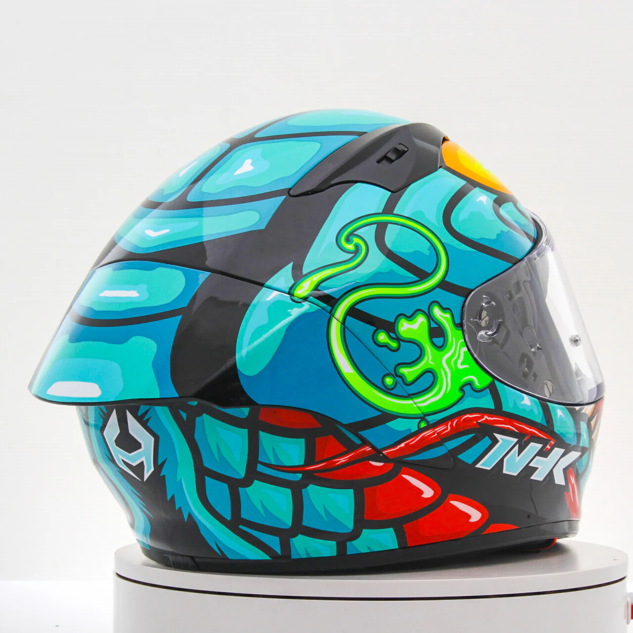 NHK GP-R Tech Race Helm Reptile Black/Tosca - Image 6