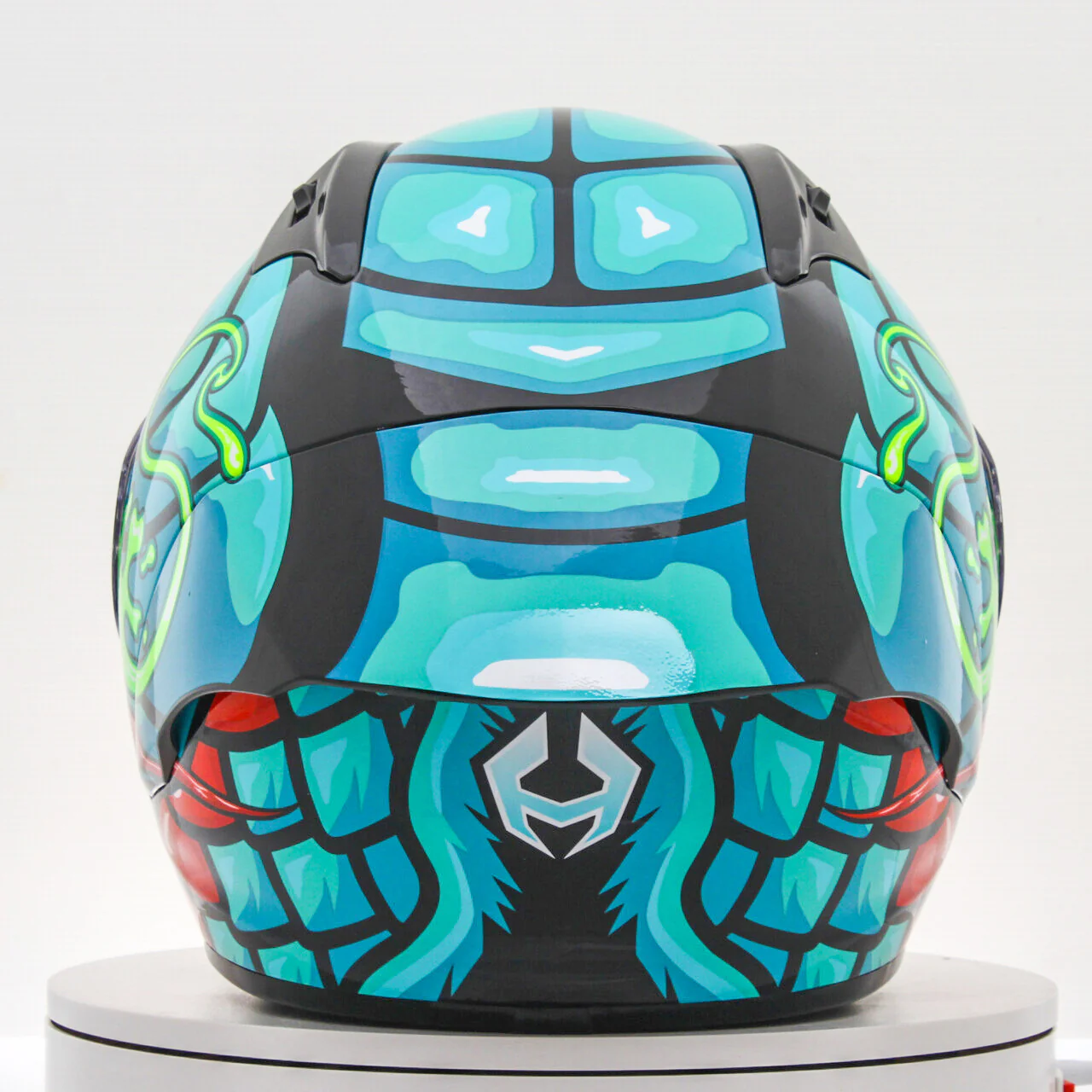 NHK GP-R Tech Race Helm Reptile Black/Tosca - Image 7