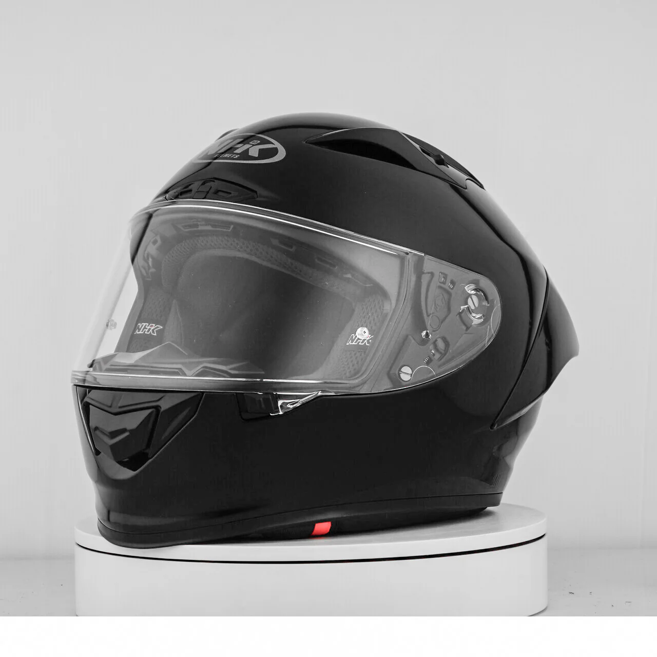 NHK GP-R Tech Race Helm Solid Black Glossy - Image 5