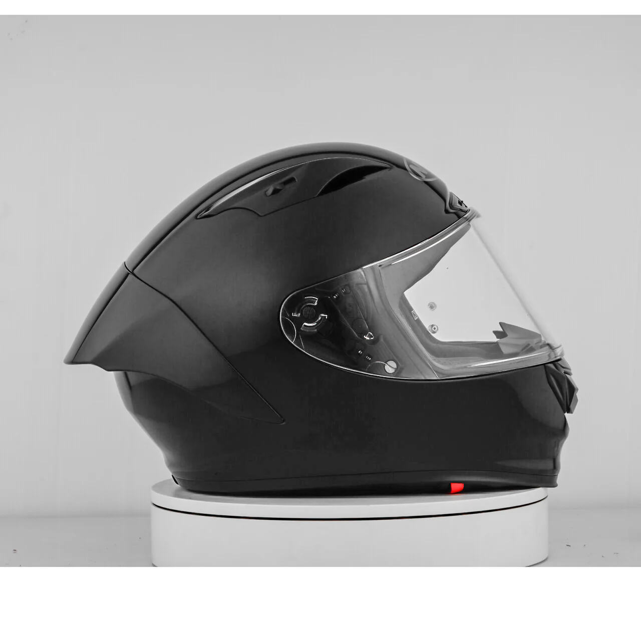 NHK GP-R Tech Race Helm Solid Black Glossy - Image 7
