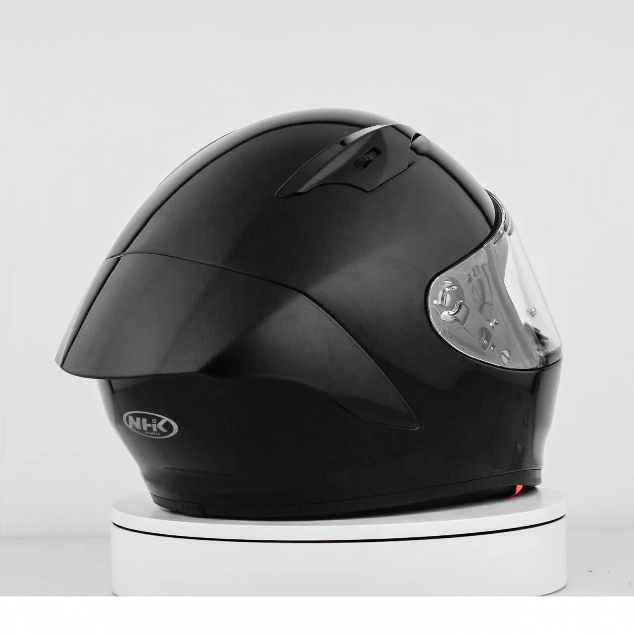 NHK GP-R Tech Race Helm Solid Black Glossy - Image 8
