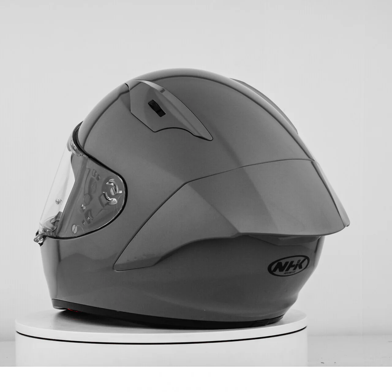 NHK GP-R Tech Race Helm Solid Dim Grey Glossy - Image 10
