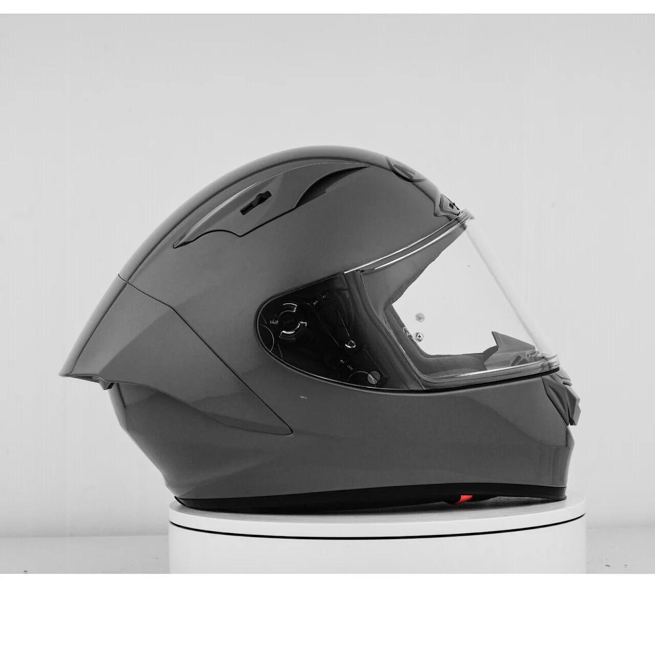 NHK GP-R Tech Race Helm Solid Dim Grey Glossy - Image 7