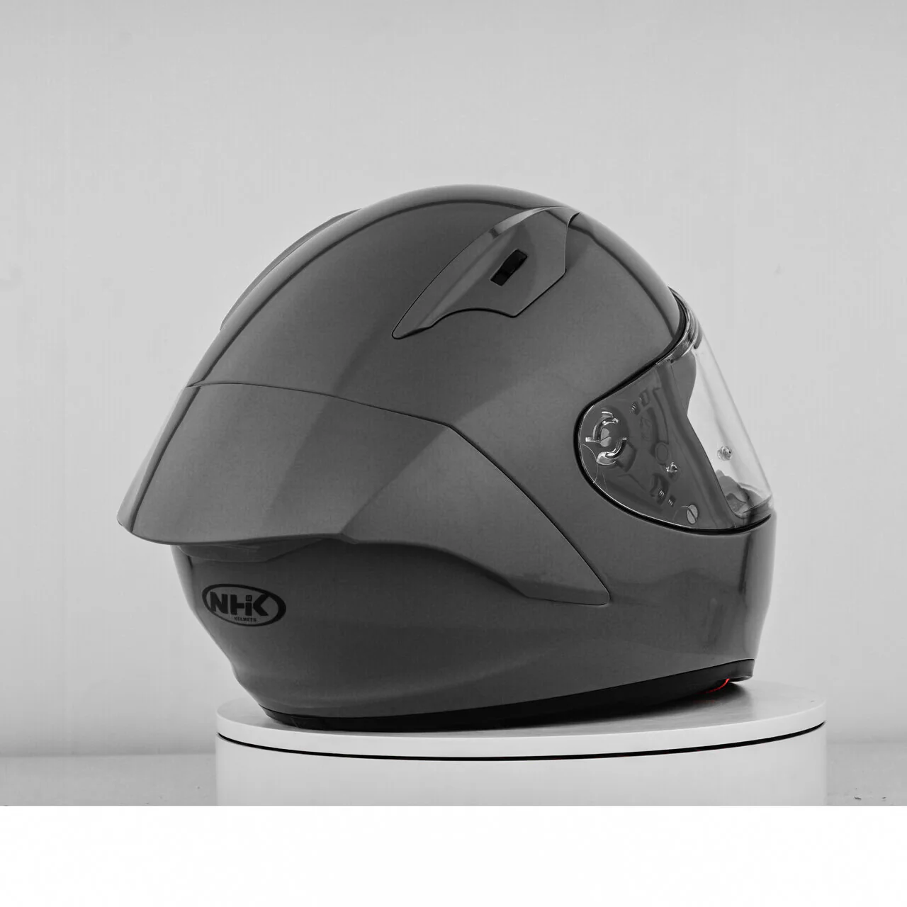 NHK GP-R Tech Race Helm Solid Dim Grey Glossy - Image 8