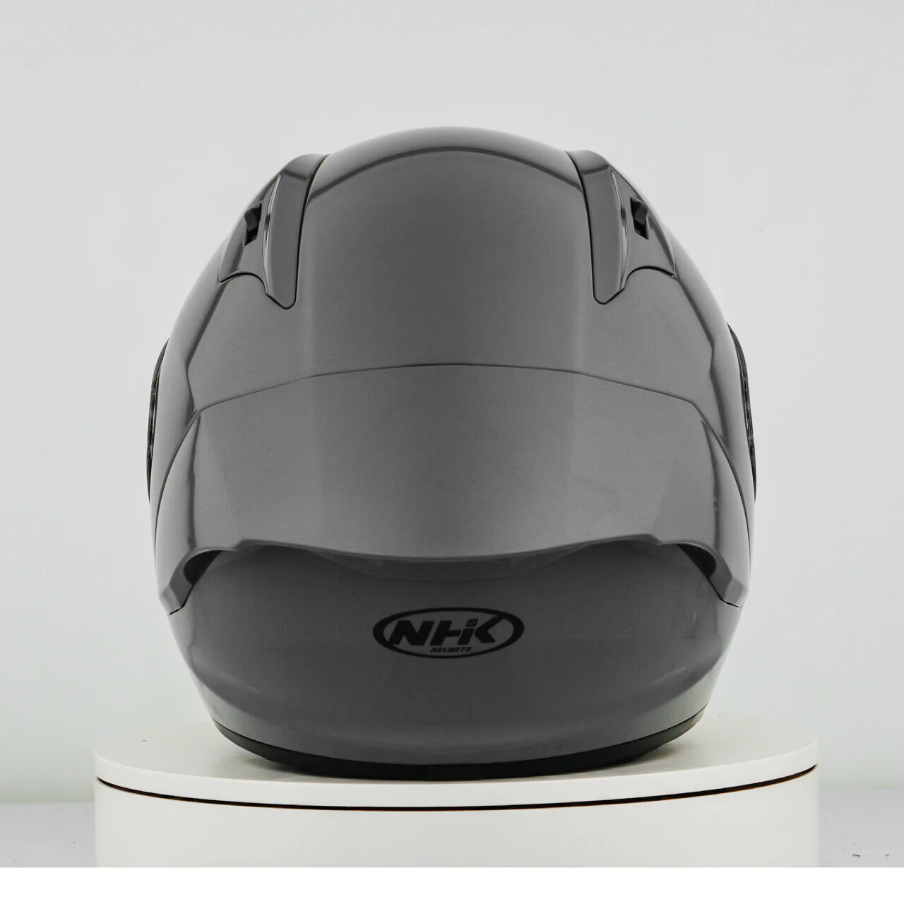 NHK GP-R Tech Race Helm Solid Dim Grey Glossy - Image 9