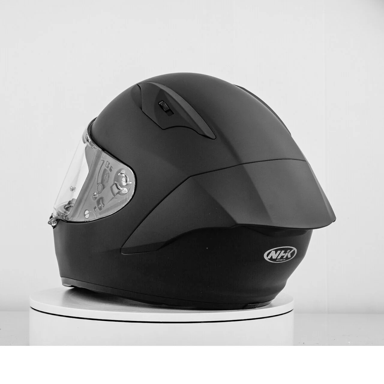 NHK GP-R Tech Race Helm Solid Doff Black Matt - Image 10