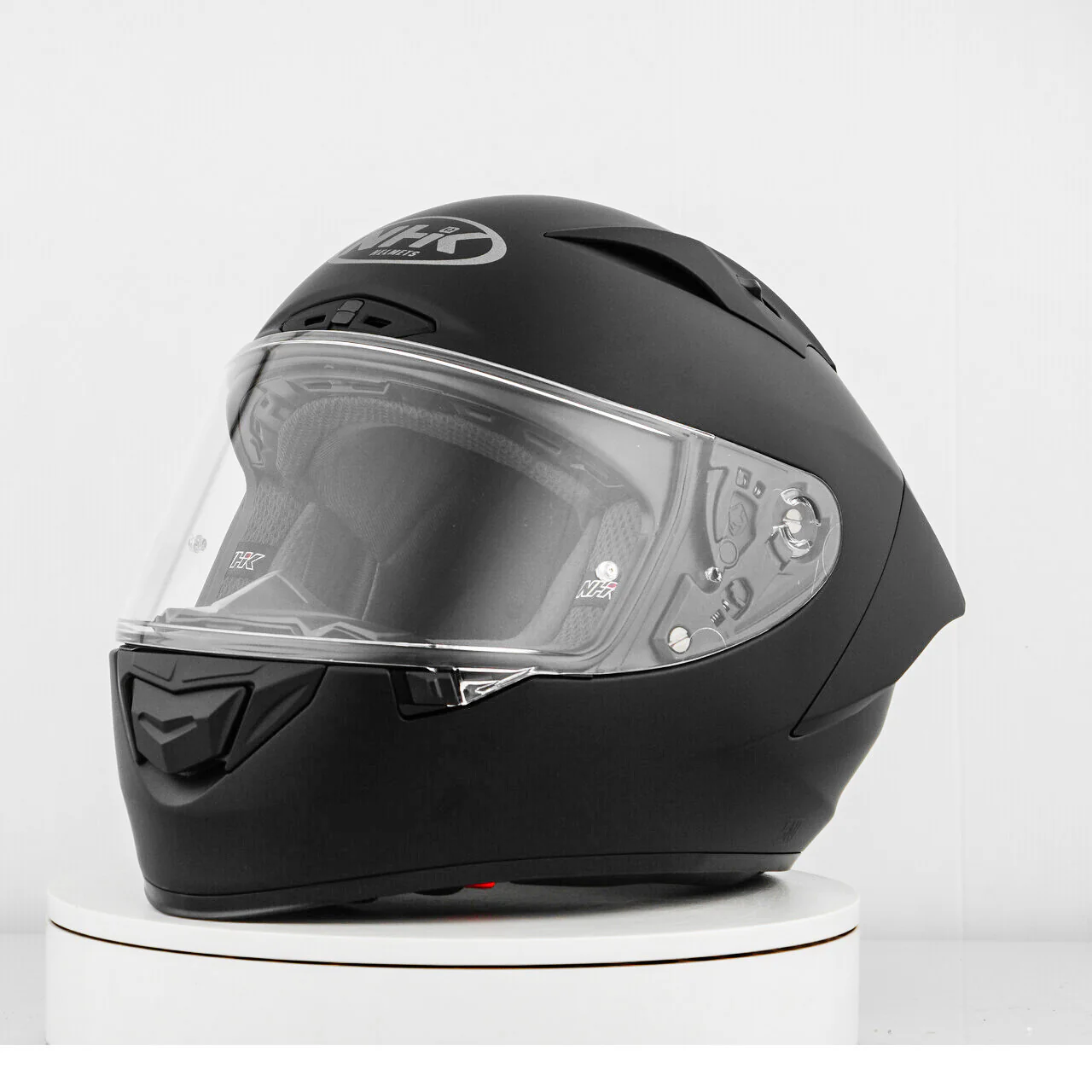 NHK GP-R Tech Race Helm Solid Doff Black Matt - Image 5