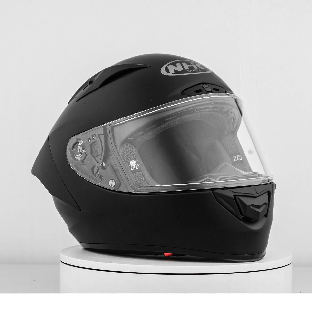 NHK GP-R Tech Race Helm Solid Doff Black Matt - Image 6