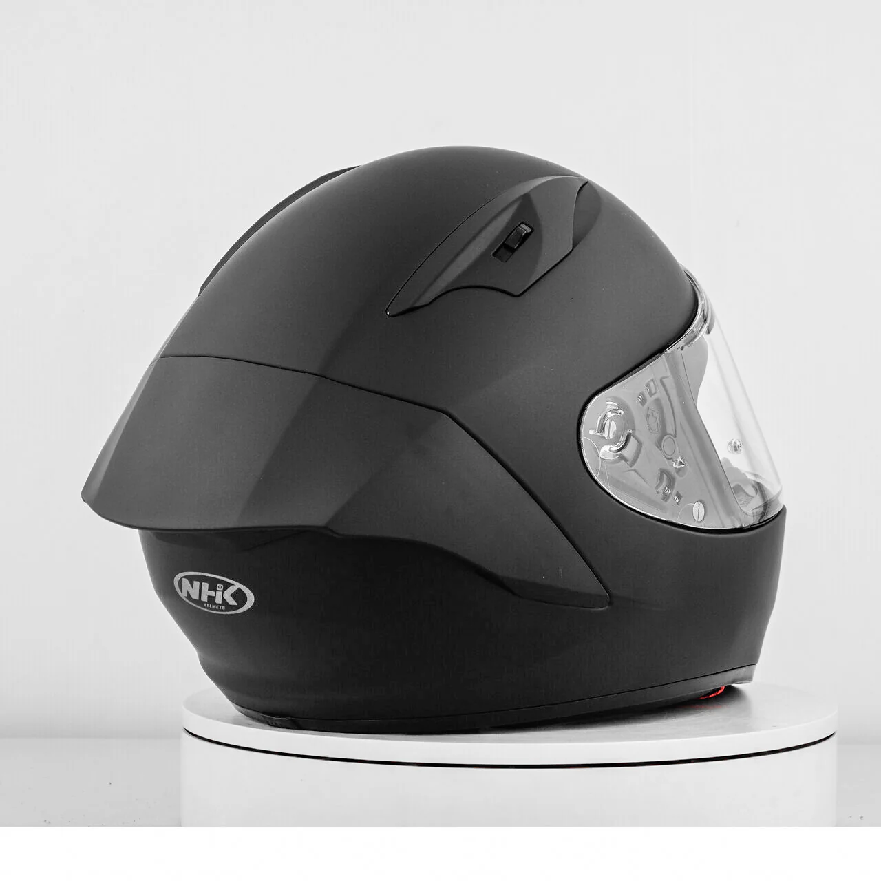 NHK GP-R Tech Race Helm Solid Doff Black Matt - Image 8