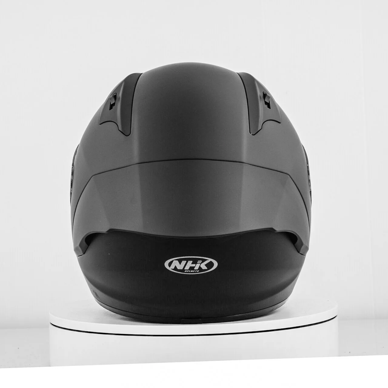NHK GP-R Tech Race Helm Solid Doff Black Matt - Image 9