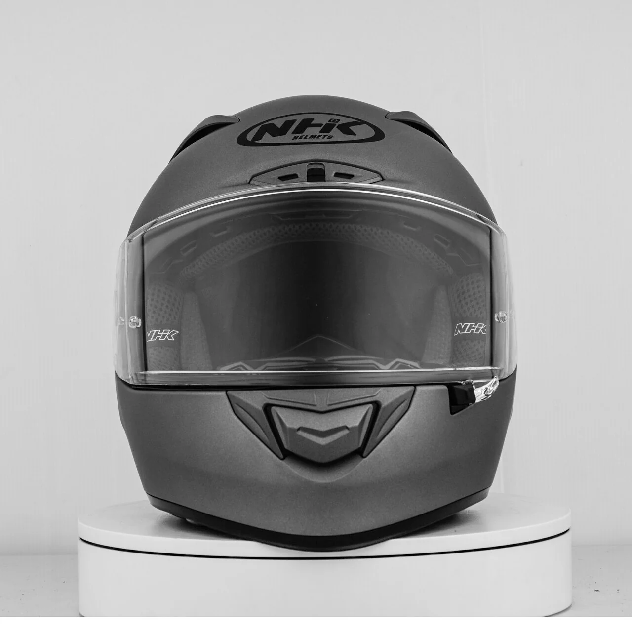 NHK GP-R Tech Race Helm Solid Doff Grey Matt - Image 2