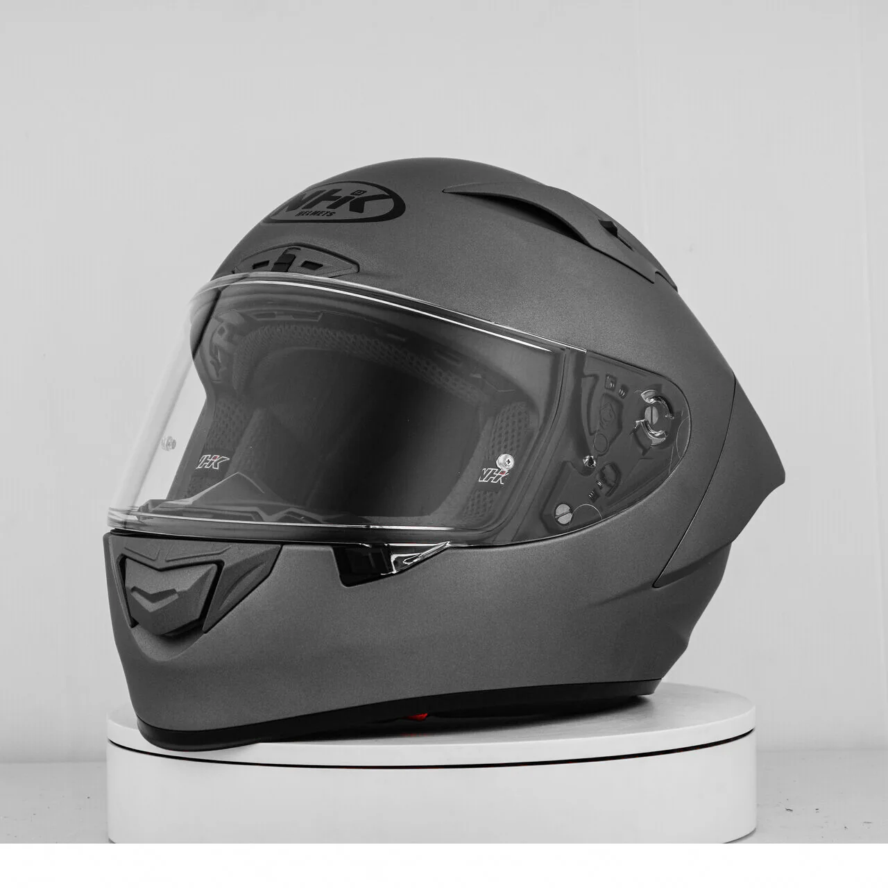 NHK GP-R Tech Race Helm Solid Doff Grey Matt - Image 5