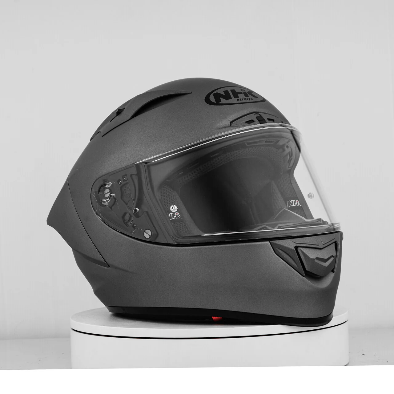 NHK GP-R Tech Race Helm Solid Doff Grey Matt - Image 6