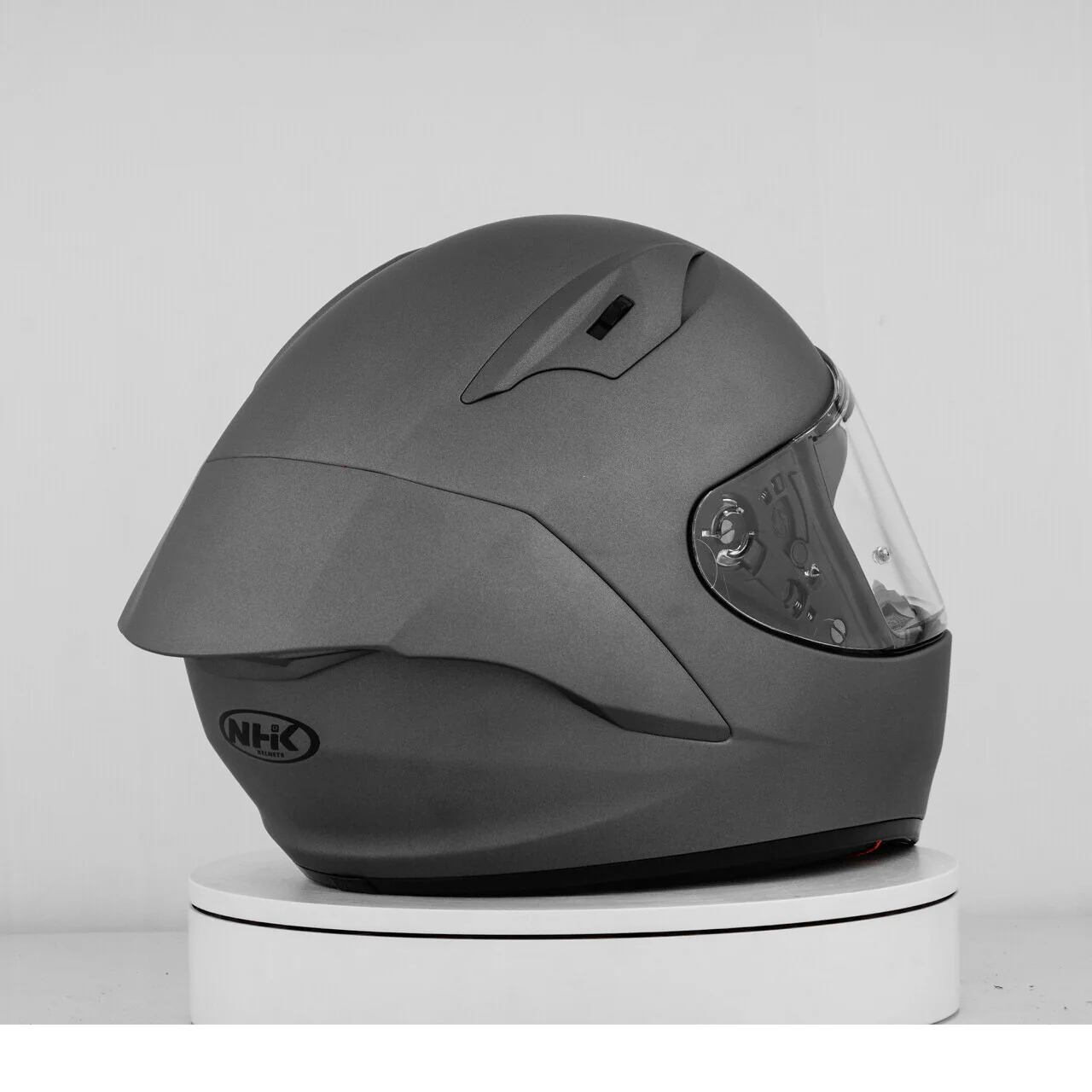 NHK GP-R Tech Race Helm Solid Doff Grey Matt - Image 8