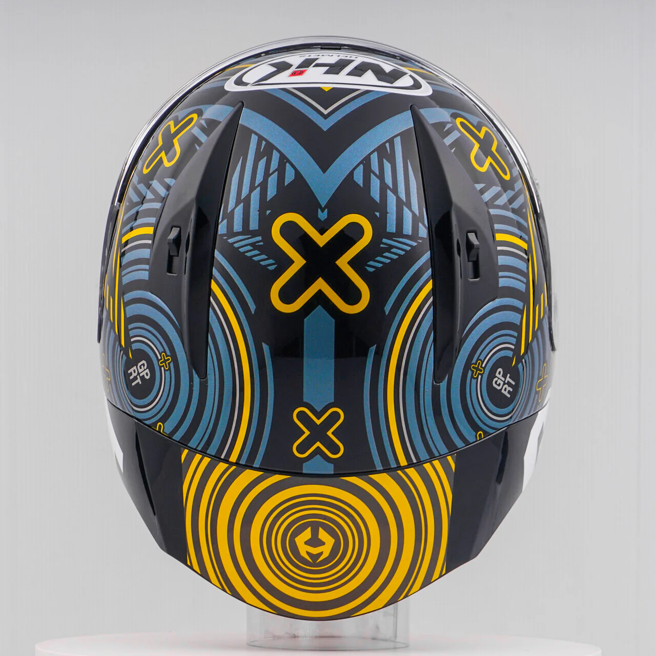 NHK GP-R Tech Race Helm Target Black/Gold - Image 11