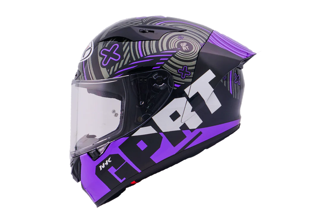 NHK GP-R Tech Race Helm Target Black/Purple