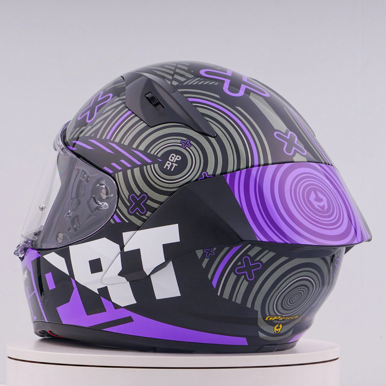 NHK GP-R Tech Race Helm Target Black/Purple - Image 10