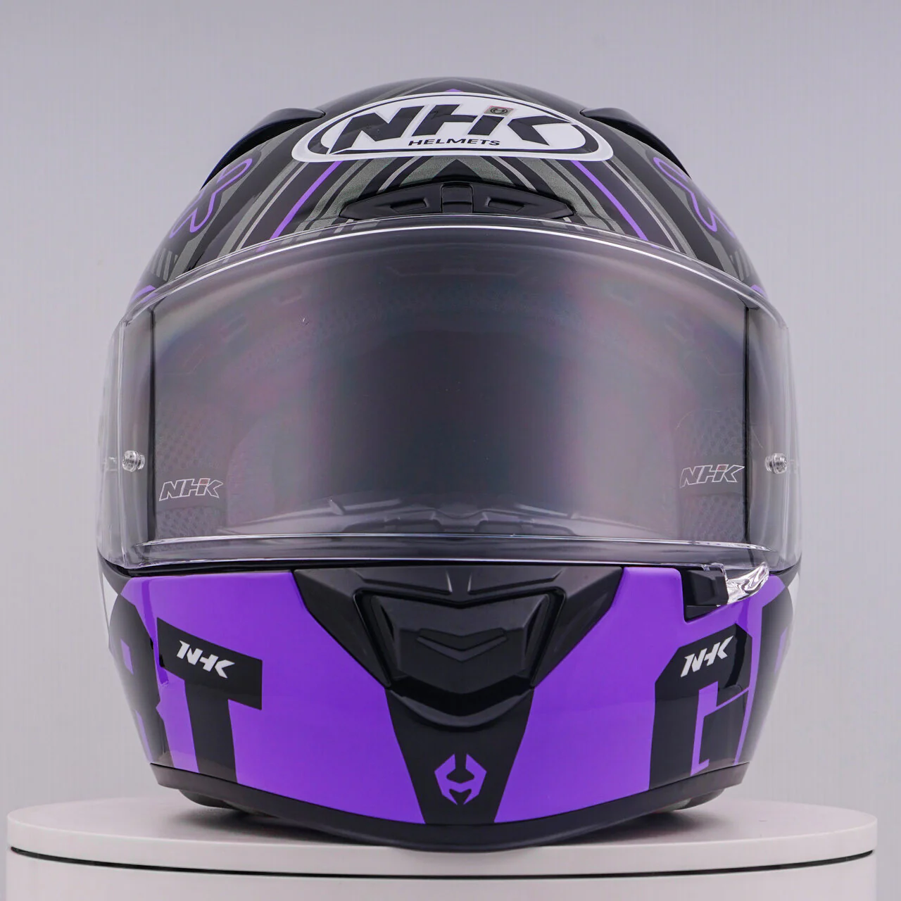 NHK GP-R Tech Race Helm Target Black/Purple - Image 2