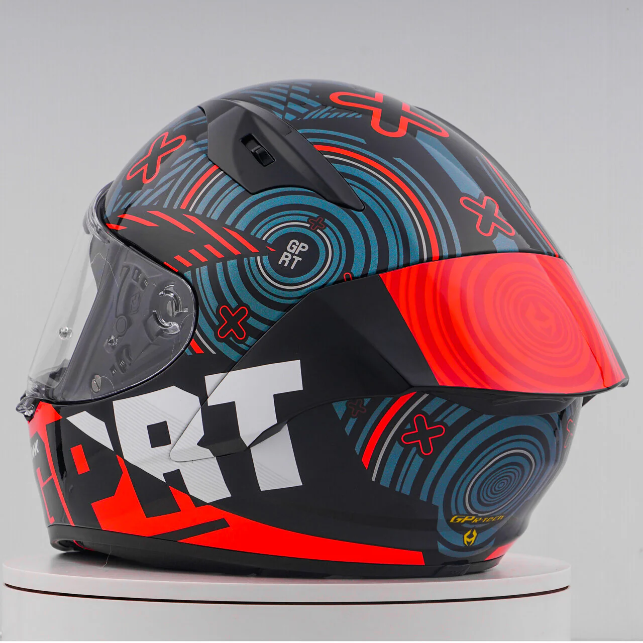 NHK GP-R Tech Race Helm Target Black/Red - Image 10