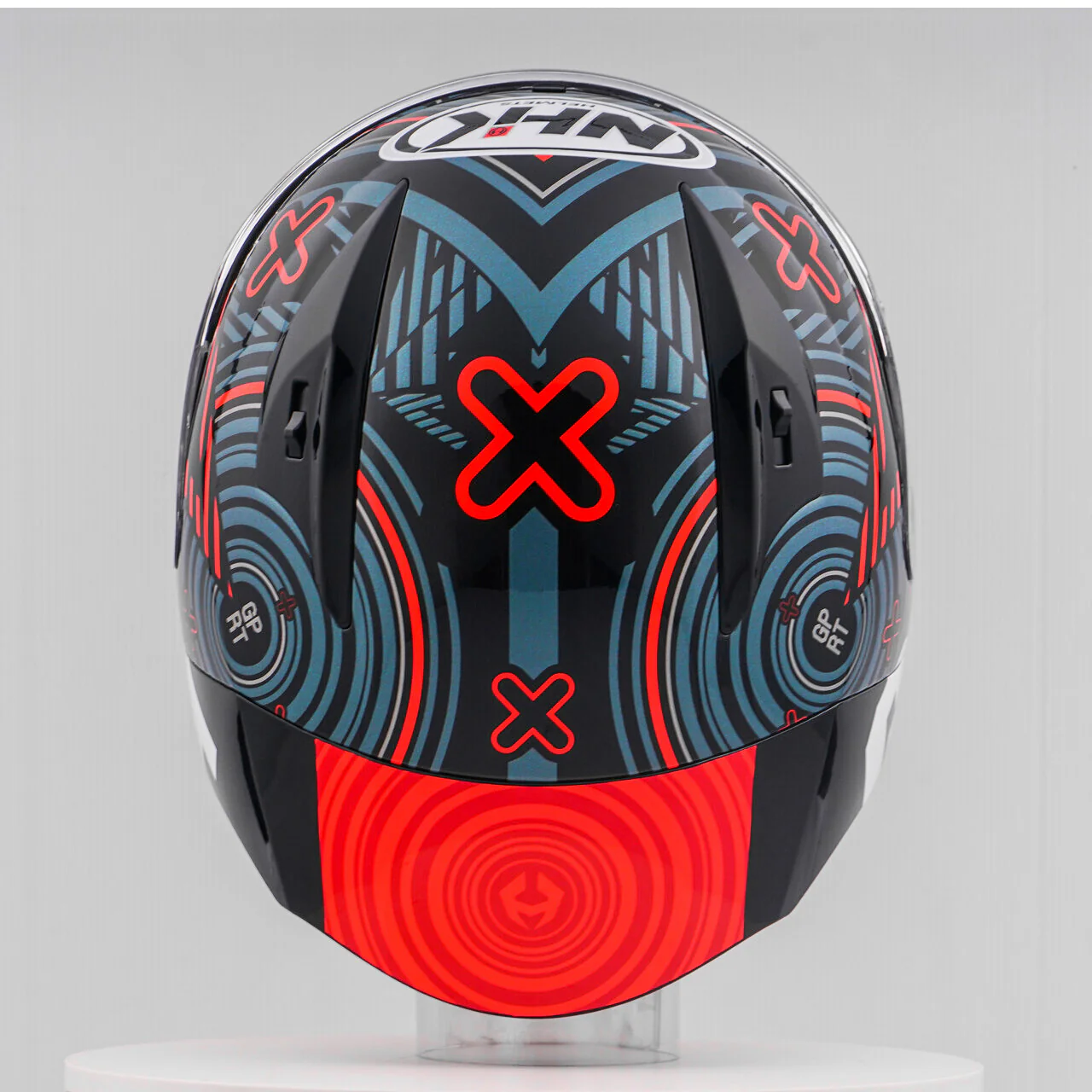 NHK GP-R Tech Race Helm Target Black/Red - Image 11