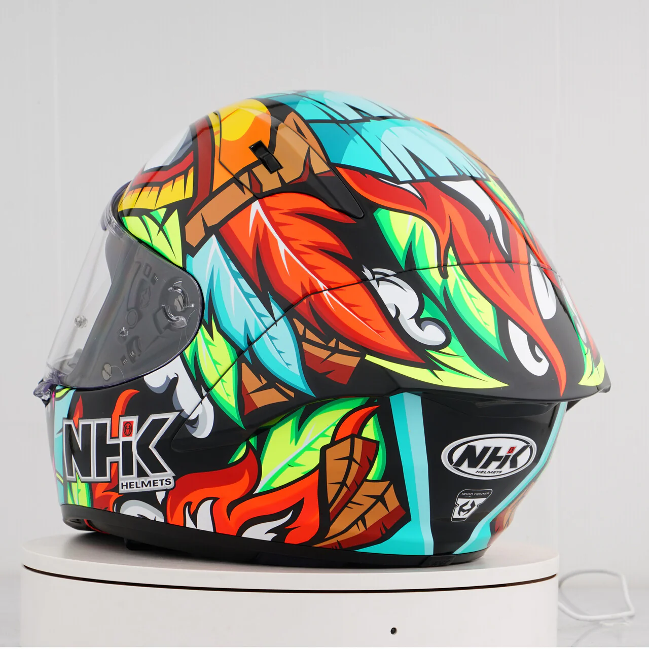 NHK GP-R Tech Race Helm The Mask Black/Tosca - Image 10