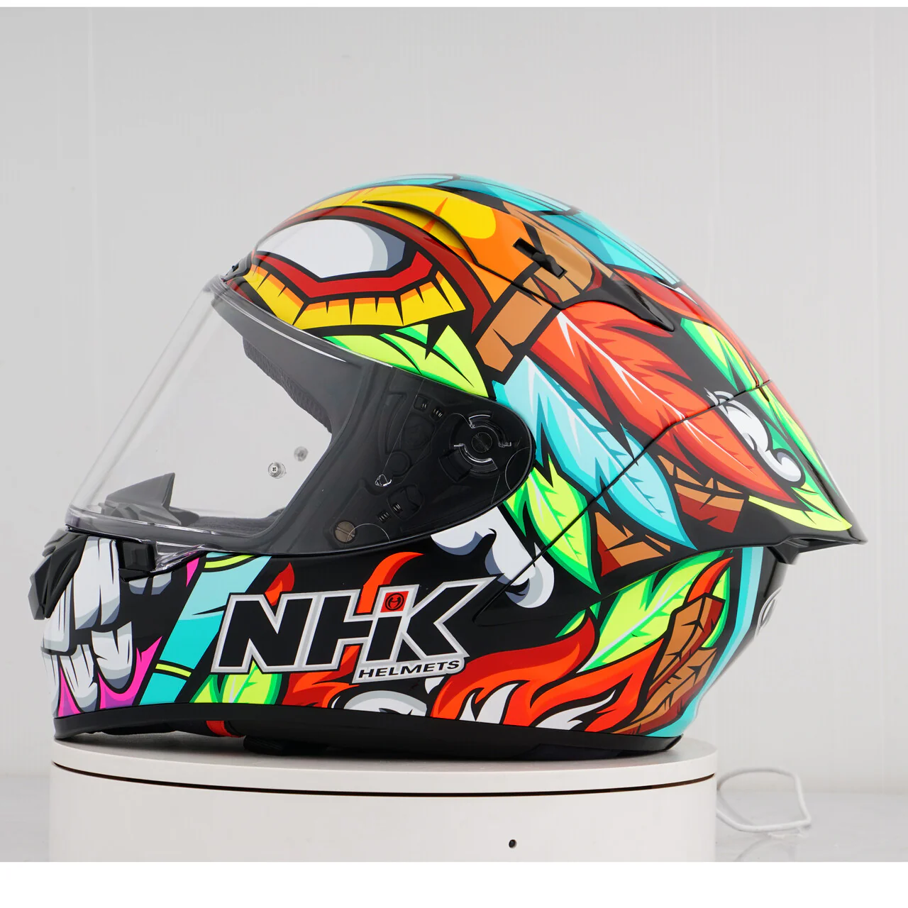 NHK GP-R Tech Race Helm The Mask Black/Tosca - Image 11