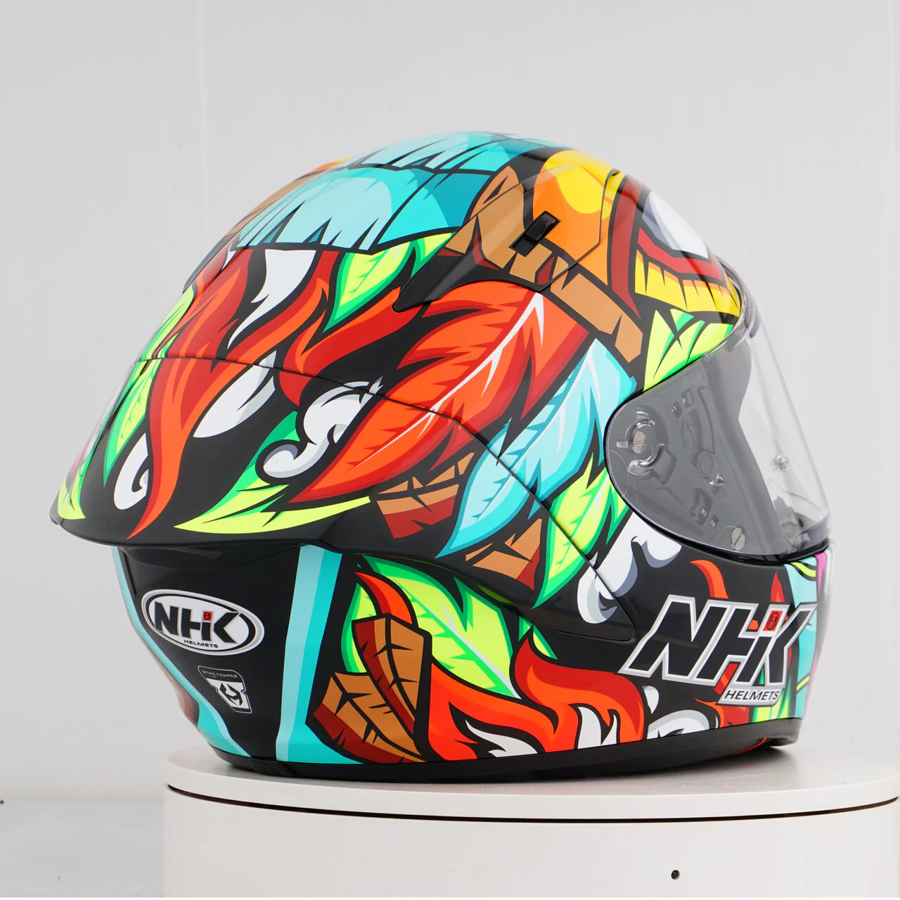 NHK GP-R Tech Race Helm The Mask Black/Tosca - Image 8