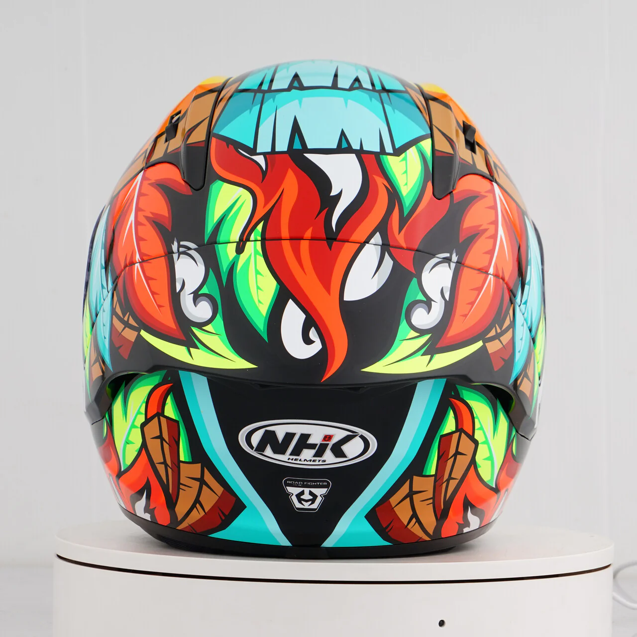 NHK GP-R Tech Race Helm The Mask Black/Tosca - Image 9