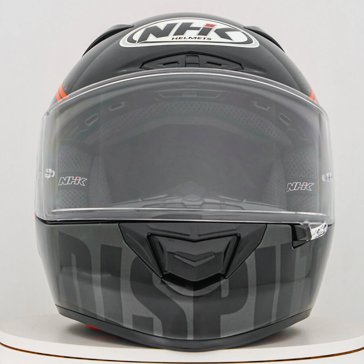 NHK GP-R Tech Race Helm Undisputed Black/Orange - Image 2